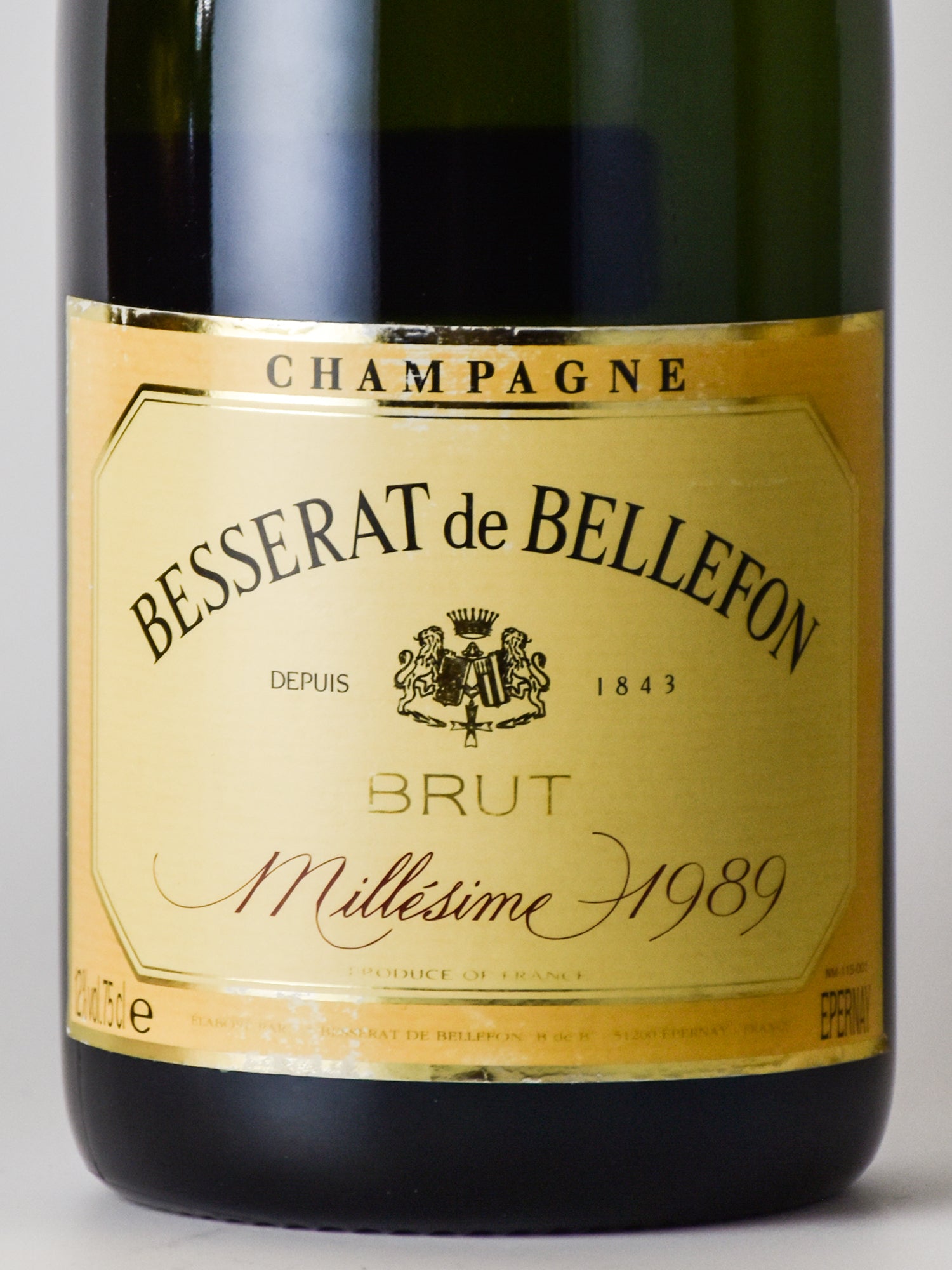 ベスラ・ドゥ・ベルフォン・ブリュット・ミレジム・1989